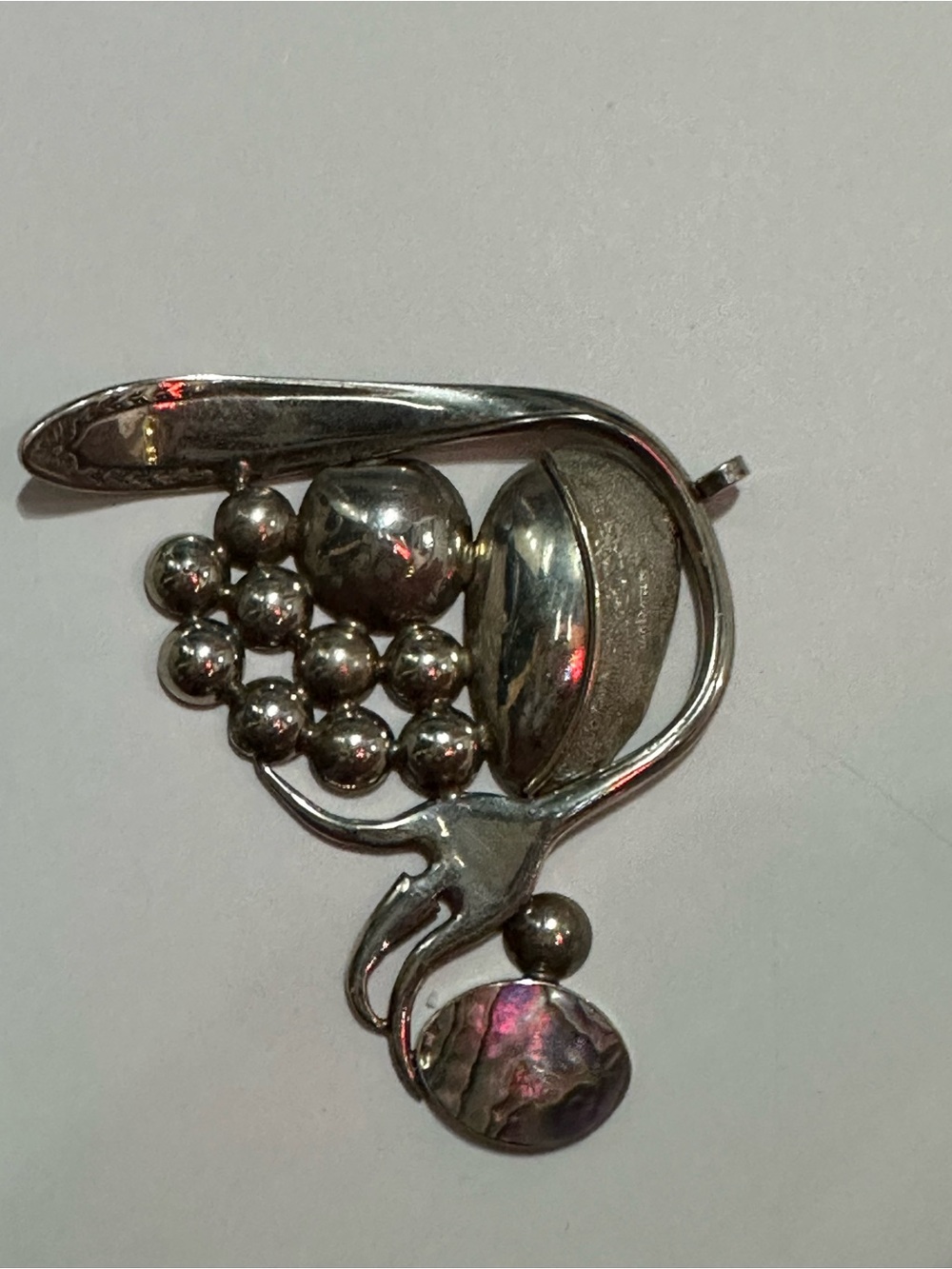 Large Pendant made of tea spoon and fork